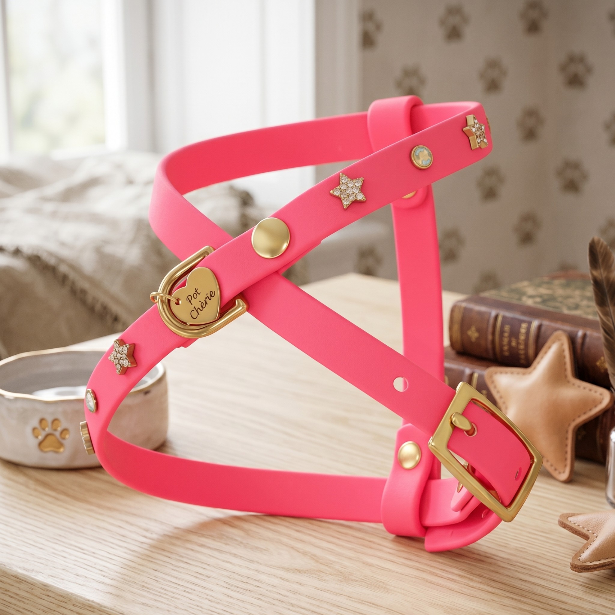 Pettorina per Cani in Biothane Light Gold